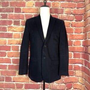 Calvin Klein Blazer Sport Coat Black 2‎ Button Single Breasted Men's 42R